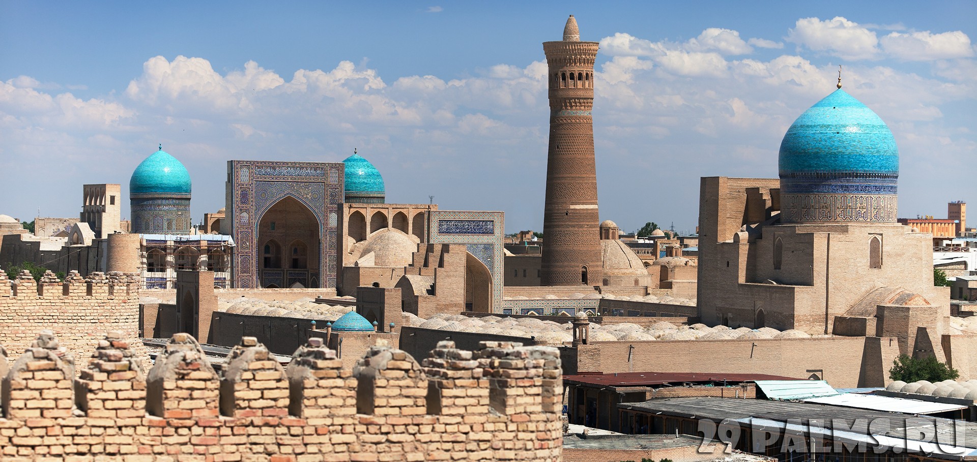 Panoramic view of bukhara from Ark - Uzbekistan
