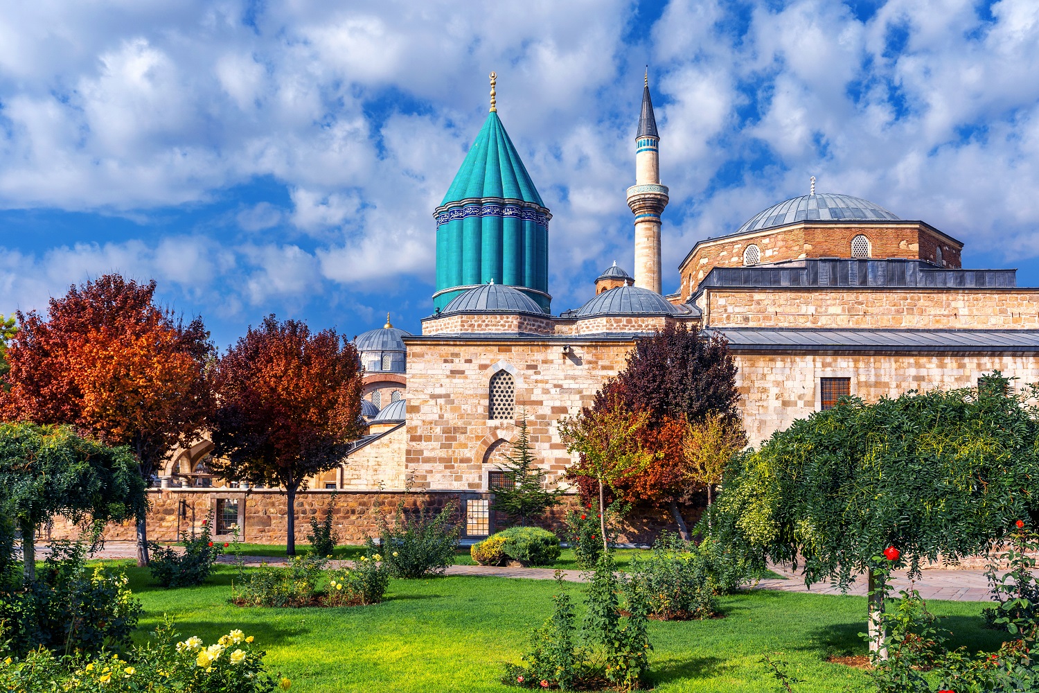 Mevlana mosque in Konya, Turkey.